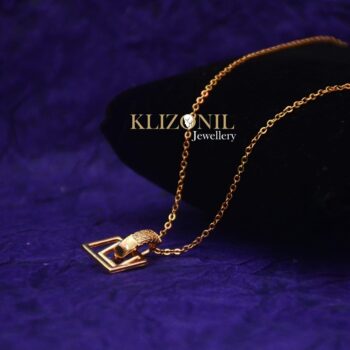 Lovely Alloy American Diamond Chain With Pendant