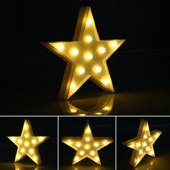Marquee Big Star Shape LED Decorative Night Light (11 LED Light)
