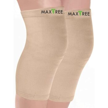 Maxtree Knee Support Sleeves Premium Compression Effective Support For Jogging Workout, Running, Relieves Pain