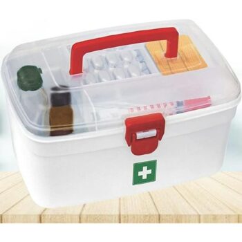 Medical Box - Emergency Medical Portal Box BPA Free Medical Box - 2500 ml Plastic Utility Container