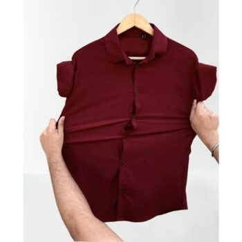 Men's Full Sleeves Casual Cotton Lycra Shirt