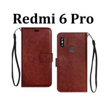 Mi Redmi 6 Pro Flip Cover Magnetic Leather Wallet Case