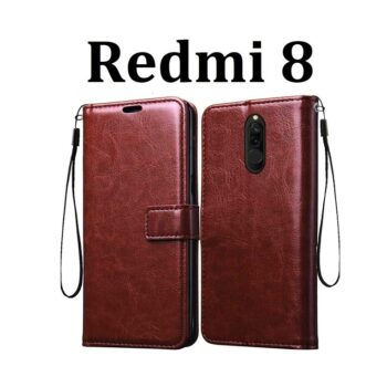 Mi Redmi 8 Flip Cover Magnetic Leather Wallet Case