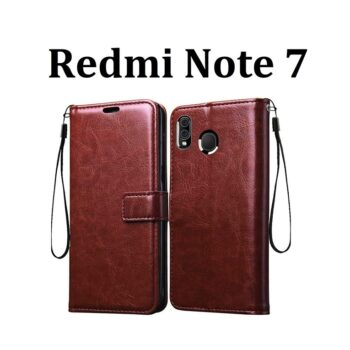Mi Redmi Note 7 Flip Cover Magnetic Leather Wallet Case