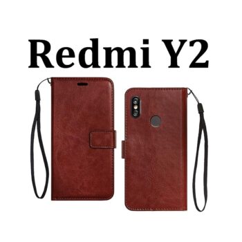 Mi Redmi Y2 Flip Cover Magnetic Leather Wallet Case