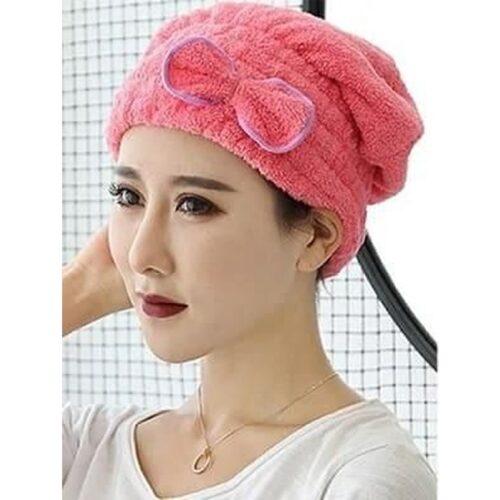 Microfiber Bow Head Towel For Wet Hair (Assorted Color) Pack of 1