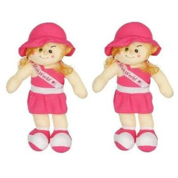 Miss World Pack of 2 Barbie Doll for New Born Baby Girl