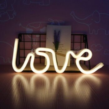 Neon Love Sign LED Light Decorative Warm White