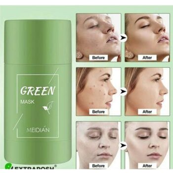 Original Herbal Green Tea Mask Stick for Face, Blackhead Remover, Deep Pore Cleansing, Moisturizing, Skin Brightening, Removes Blackheads