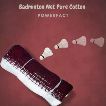 PowerFact Maroon Badminton Net Cotton