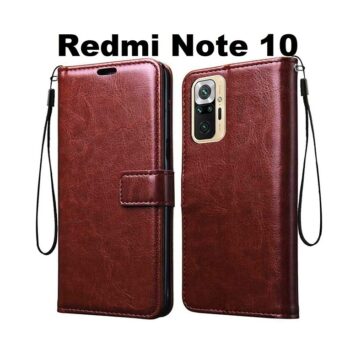 Redmi Note 10 Flip Cover Magnetic Leather Wallet Case