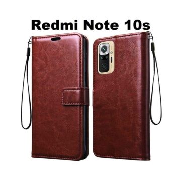 Redmi Note 10S Flip Cover Magnetic Leather Wallet Case