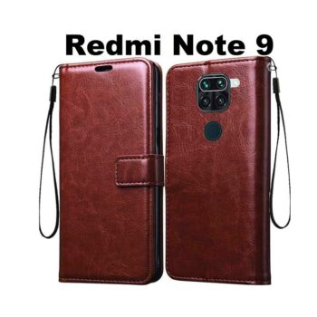 Redmi Note 9 Flip Cover Magnetic Leather Wallet Case