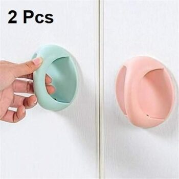 Self Adhesive Door Handle for glass, stainless steel, marble and any smooth and clean surface (2 Pcs)