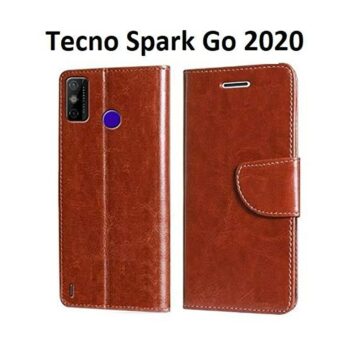 Tecno Spark Go 2020 Flip Cover Magnetic Leather Wallet Case
