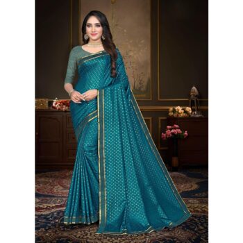 Trendy Printed Silk Saree