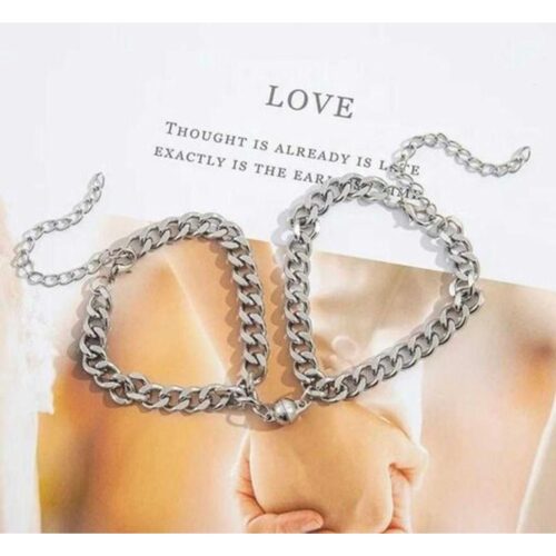 Vembley Loving Magnet Couples Bracelet