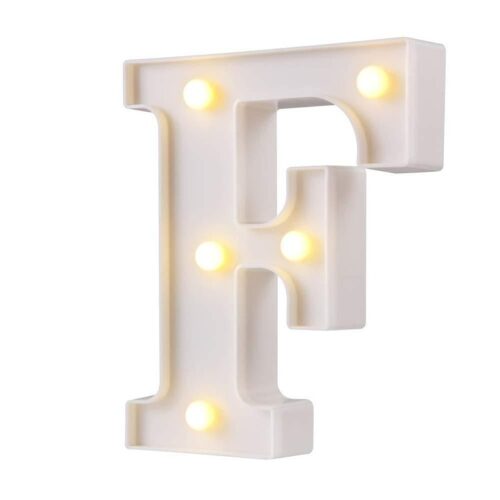 Alphabet F Light For Home Decor