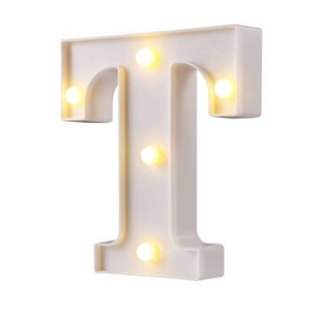 Alphabet T Light For Home Decor