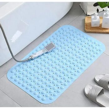 Anti Slip Bath Mat with Suction Cups Anti Bacterial Bathroom Linen for Bath Tub Toilet Kitchen 2