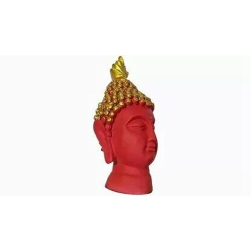 Buddha Head For Good Luck, Positive Fortune, Success, Prosperity & Home Décor - 14 cm