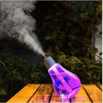 Bulb Automatic Spray Humidifier Sanitizer Air freshener Seven Color Led, Night Light Diffuser Air Purifier for Home Office & CAR
