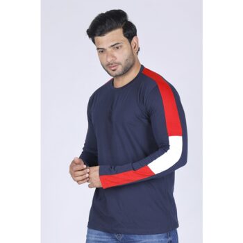 Casual Solid T-Shirt for Men - Blue