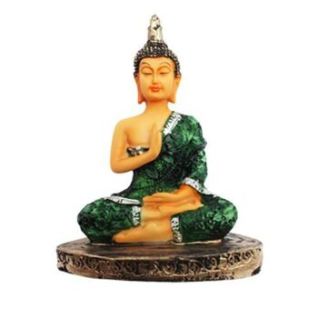 Coloured Handcrafted Meditation Buddha Statue