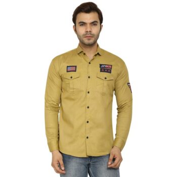 Cotton Solid Casual Shirt for Men