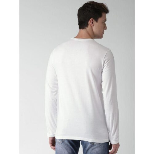 Cotton Solid Full Sleeves T Shirt 1 2