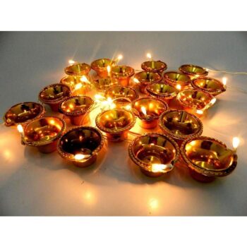 Decoration 20 Diya’s Diwali Candle String Light Decorative Lights
