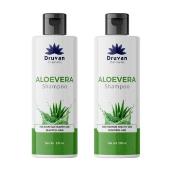 Druvan Cosmetic Aloevera Shampoo For Hair Growth 250 ml (Pack of 2)