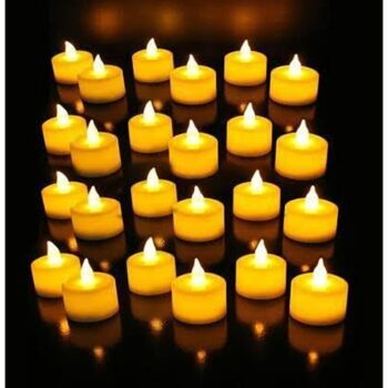 Flameless & Smokeless LED Candle (Pack of 12)