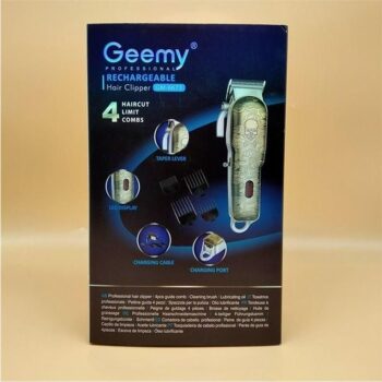 GEEMY GM 6673 Trimmer Professional Rechargeable Hair Clipper For Men