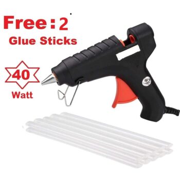 Glue Gun - 40 Watt Electronic Hot Melt Glue Gun With 2 Sticks