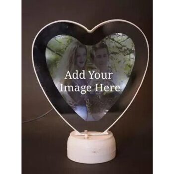 Heart Shape Magic Mirror Photo Frame