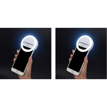 LED Ring Selfie Light for All Smartphones (Pack of 2)