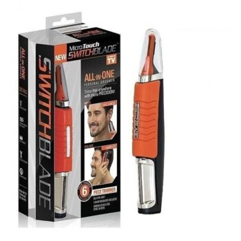 Micro Touch Switch Blade 45 Min Run Time Trimmer Beard and Moustache Sculpting, Nose and Ear Hair Trimming for Men