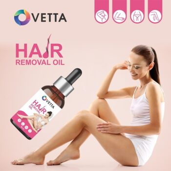 OVETTA Smooth & Sensitive Hair Removal Oil for Women, Natural Painless Removal For All Skin 50gm - Pack of 1