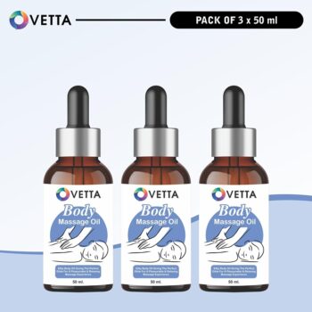 Ovetta Full Body Massage Oil For Relieves Stress Relaxes Body Therapeutic Grade Oil For Men & Women pack of 3