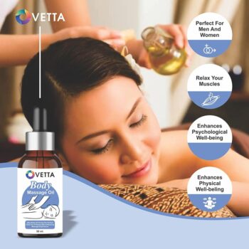 Ovetta Full Body Massage Oil For Relieves Stress Relaxes Body Therapeutic Grade Oil For Men & Women pack of 1