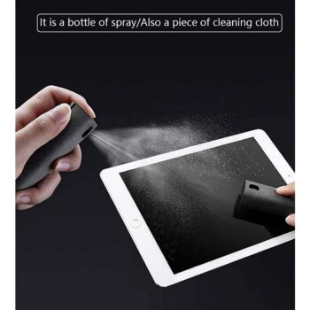 2 in 1 Screen Cleaner Spray and Microfibre Cloth (Multi-Color)