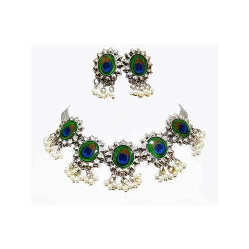 Beautiful Oxidized Women's Necklace Set