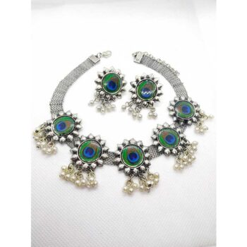 Beautiful Oxidized Women's Necklace Set