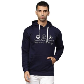 Cotton Printed Campus Sutra Hoodie for Men