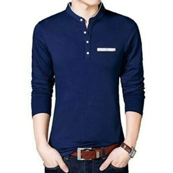 Cotton Solid Full Sleeves T-Shirt