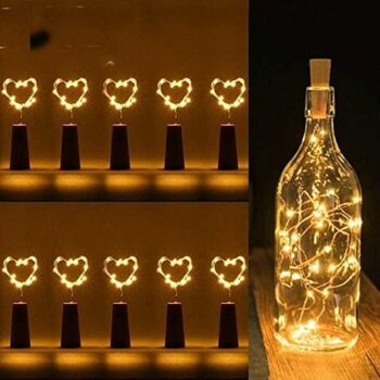 Decorative LED Bottle Cork Light (Pack of 2)