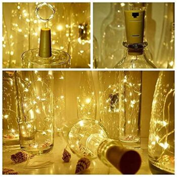 Decorative LED Bottle Cork Light (Pack of 4)