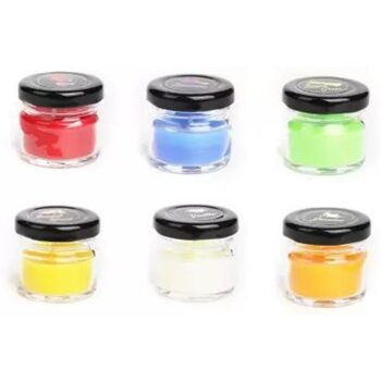 Manogyam Mini Jar Candle Set Of 6 Candle (Multicolor, Pack of 6)
