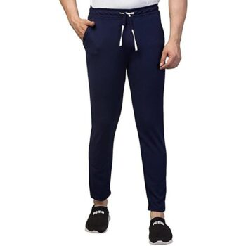 Buy Men's Stylish Regular Fit Solid Track Pant - Blue (KDB-2370340)